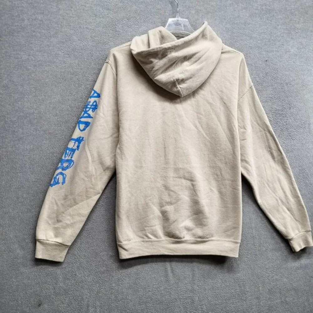 ASAP Ferg Men Hoodie Large Cream Pups‎ Hip Hop Rap Pullover